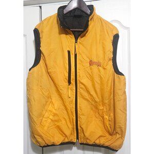 Vintage Kahlua Coffee Liqueur Nylon Puffer Vest Full Zip Outdoor Winter Alcohol